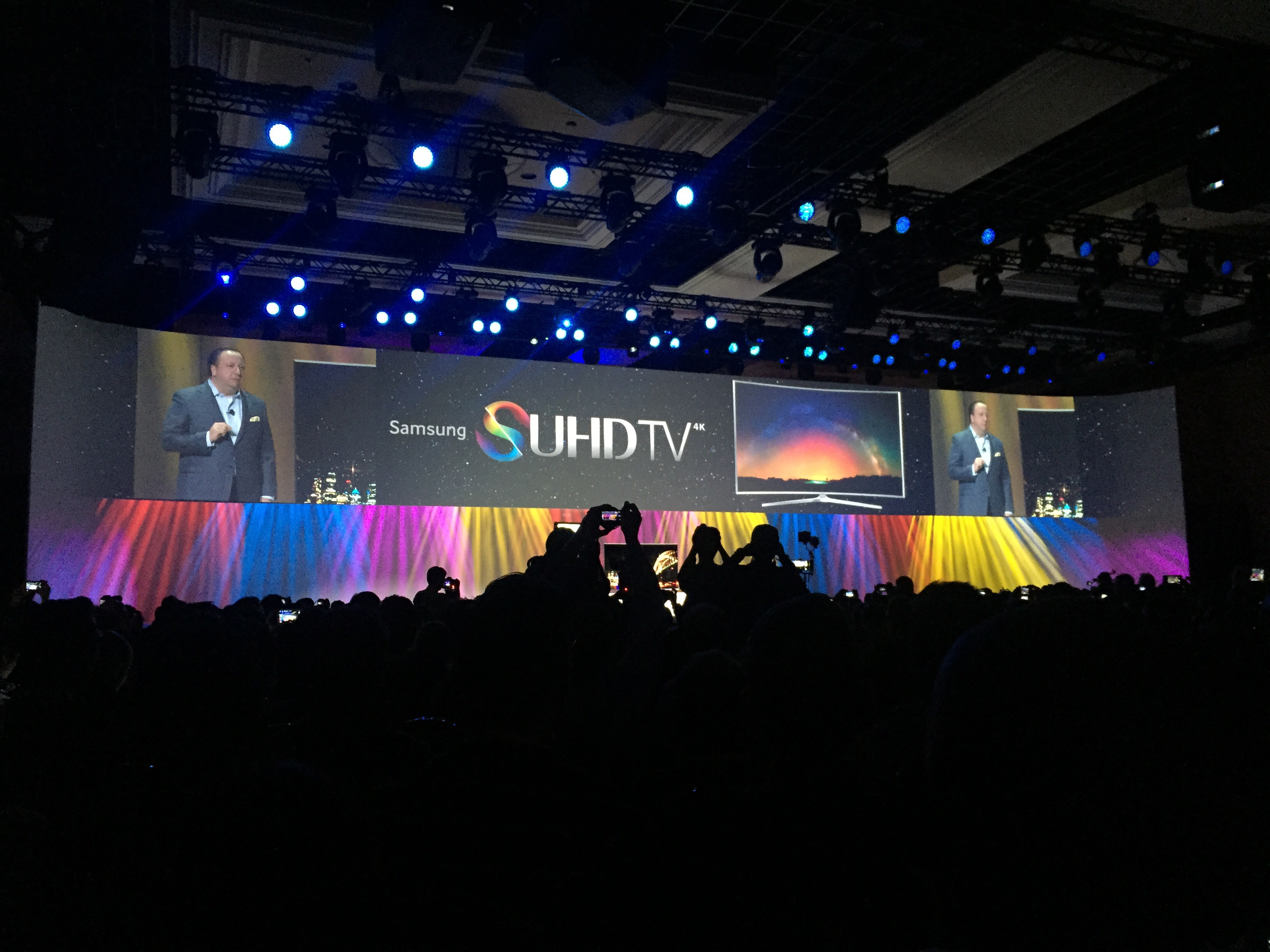 Samsung's SUHD TV at CES 2015 press conference