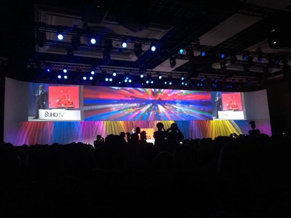 Samsung's SUHD TV at CES 2015 press conference