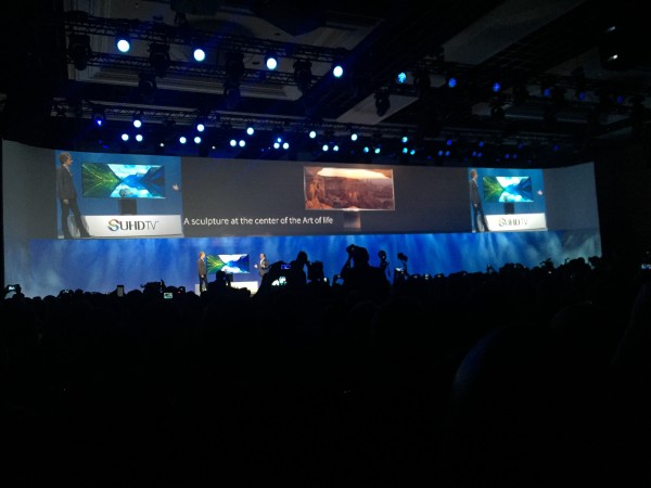 Samsung's SUHD TV at CES 2015 press conference